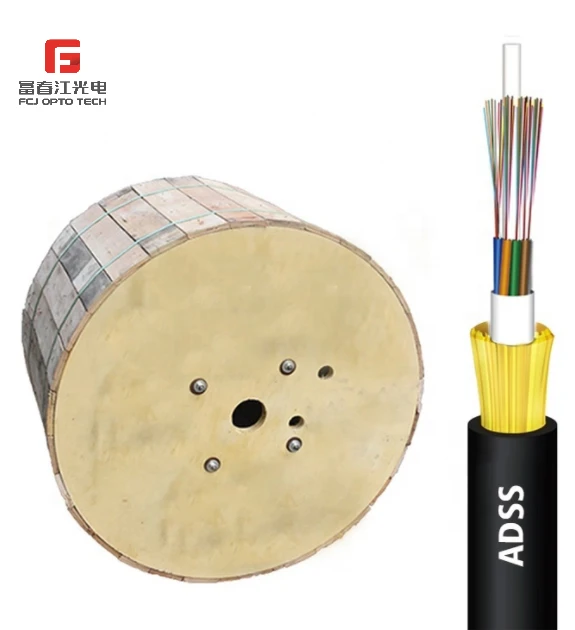 FCJ OEM ADSS Outdoor 24 Cores Fiber Optic Cable Supplier